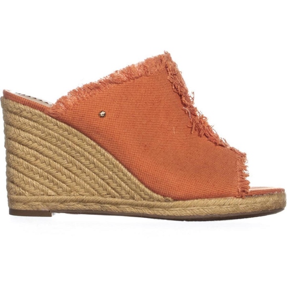 CIRCUS BY SAM EDELMAN Orange Wedge Sandals 6.5 - Picture 4 of 7